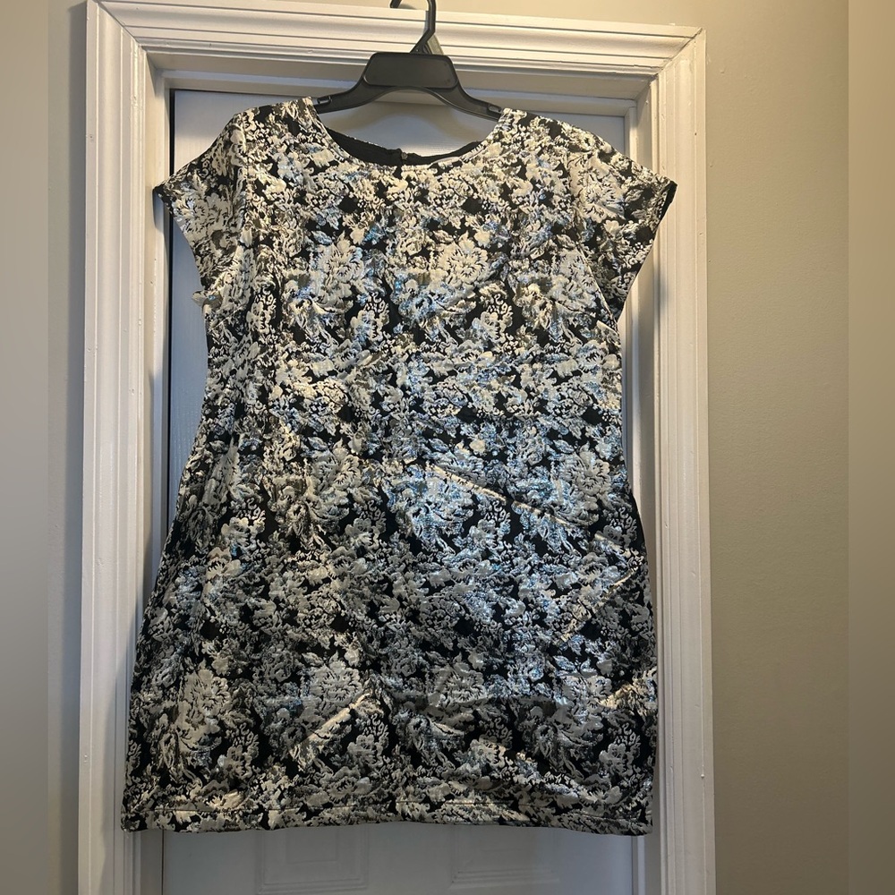Xhilaration Elegant Black silver dress